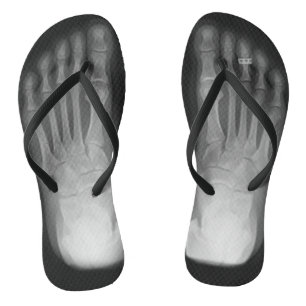 X-Ray Feet Flip Flops (with toe ring)