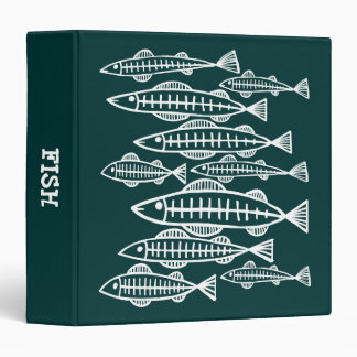 X-Ray Fish - (1.5in) - Dark Green II Binder