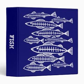 X-Ray Fish - (1.5in) - Deep Navy Binder