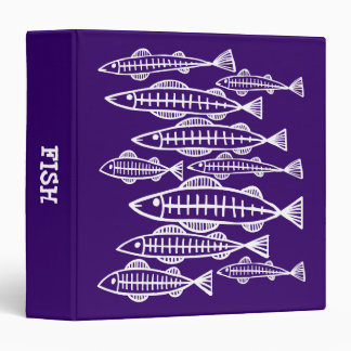 X-Ray Fish - (1.5in) - Deep Purple Binder