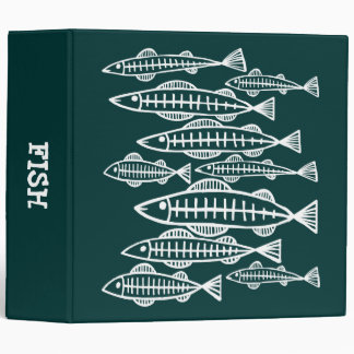 X-Ray Fish - (2.0in) - Dark Green II Binder