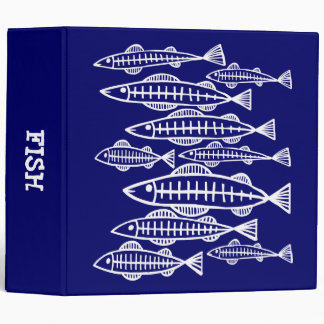 X-Ray Fish - (2.0in) - Deep Navy Binder