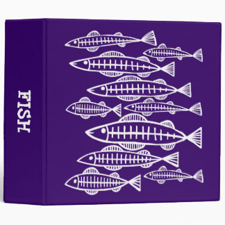 X-Ray Fish - (2.0in) - Deep Purple Binder