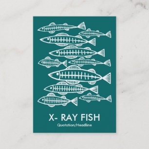 X-RAY FISH - Moss Green Business Card