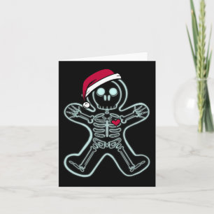 X-ray Gingerbread Man Skeleton Christmas Nurse Xra Card