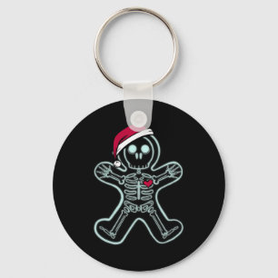 X-ray Gingerbread Man Skeleton Christmas Nurse Xra Keychain