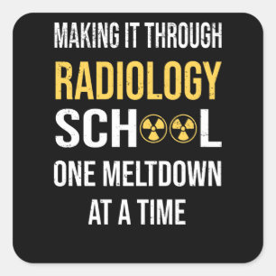 X-ray Health Technician Student Radiologist Square Sticker