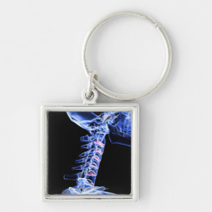 X-ray image of the bones of the neck keychain