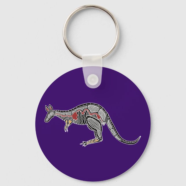X-Ray Kangaroo Keychain (Front)