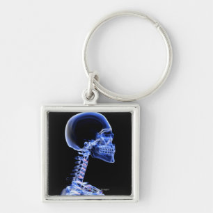X-ray of the bones in the neck keychain