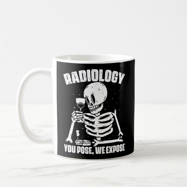 X-Ray Radiation Rad Tech Medicine Radiology Tech Coffee Mug (Left)