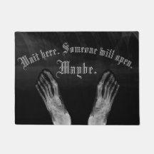 X ray radiology medical feet wait here doormat