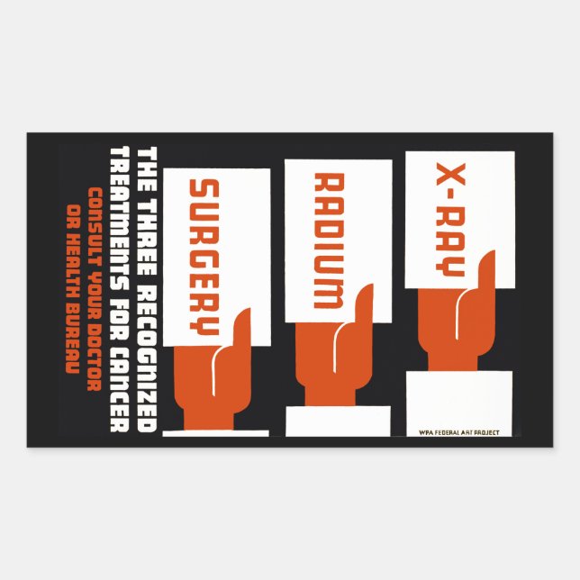 X-Ray, Radium, Surgery Sticker (Front)