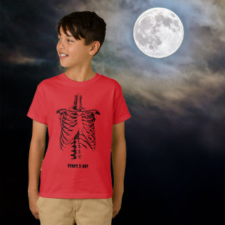 X-ray Rib Cage Funny Halloween Children Customize T-Shirt