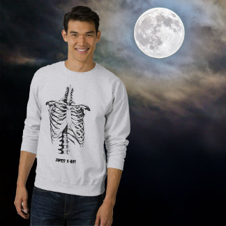 X-ray Rib Cage Funny Halloween Customize Sweatshirt