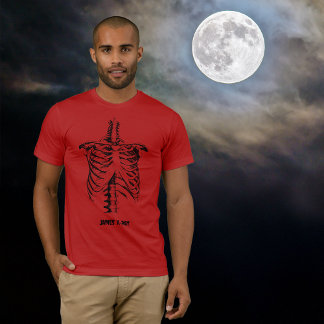 X-ray Rib Cage Funny Halloween Customize T-Shirt