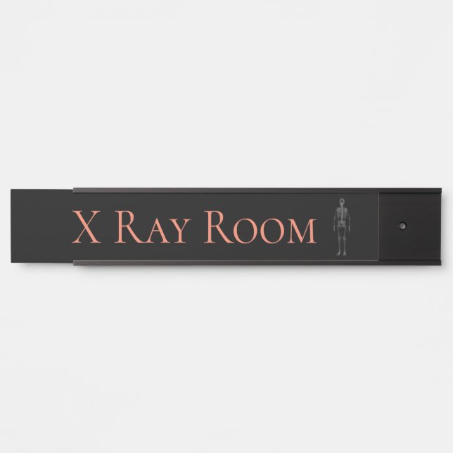 X Ray Room Plaque de nom d'accrochage (Devant)