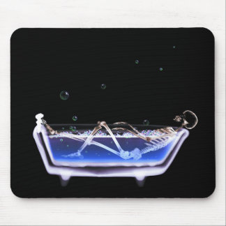 X-Ray Skeleton B&W Bath Time Tub Original Mouse Pad