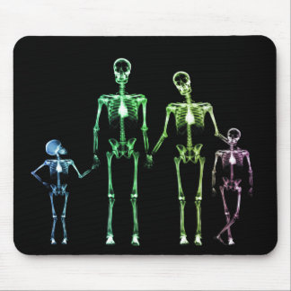 X-RAY SKELETON FAMILY OF 4 ORIGINAL COLORS MOUSE PAD