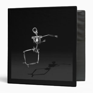 X-RAY SKELETON JOY LEAP B&W BINDER