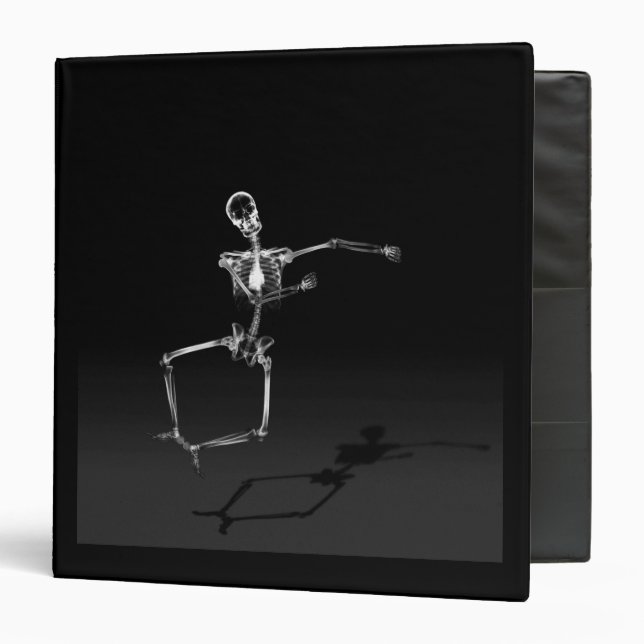X-RAY SKELETON JOY LEAP B&W BINDER (Front/Inside)