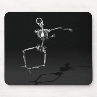 X-RAY SKELETON JOY LEAP B&W MOUSE PAD