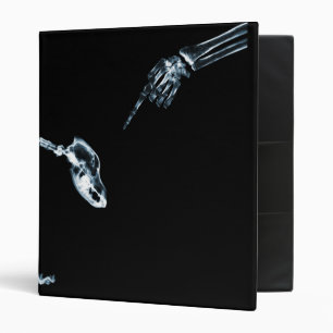 X-Ray Skeletons Blue Bad Dog Binder