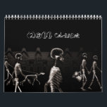 X-Ray Skeletons Midnight Stroll Black Sepia Calendar<br><div class="desc">X-Ray Skeletons Midnight Stroll Black Sepia Printed on clothing,  gift items,  party favours and more. Easy to personalize.</div>