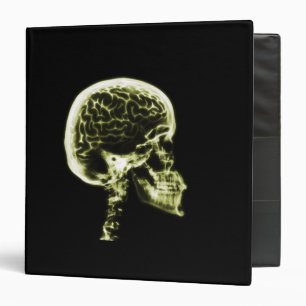 X-RAY SKULL BRAIN - YELLOW BINDER