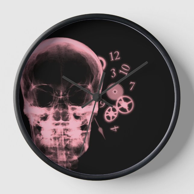 X-Ray Skull & Clock Parts - Red (Front)