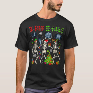 X-Ray Squad Xmas Three Santa Reindeer Elf X-Ray T-Shirt