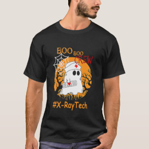 X Ray Tech Boo Boo Crew Nurse Ghost Halloween Octo T-Shirt