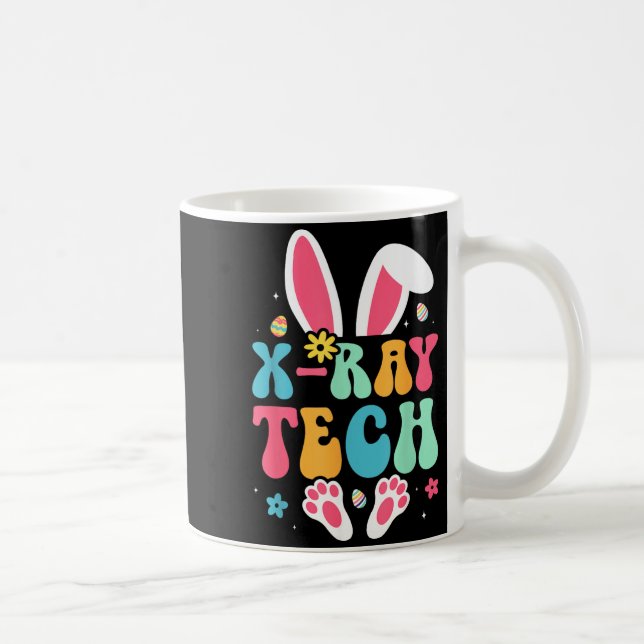 X-Ray Tech Bunny Eggs Radiology Easter Day Coffee Mug (Right)