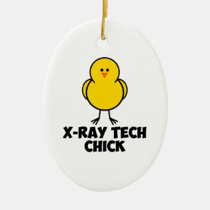 X Ray Tech Chick Ceramic Ornament