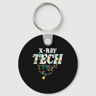 X-ray Tech Christmas Radiologic Technologist Techs Keychain