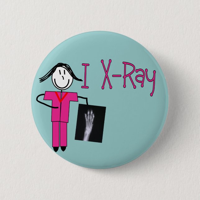 X-Ray Tech Gifts 2 Inch Round Button (Front)
