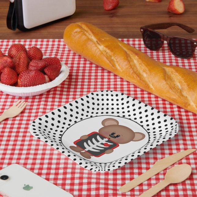 X-ray tech party paper plate (Picnic)