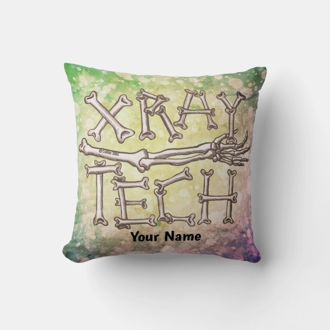 X-Ray Tech Throw Pillow (Front)