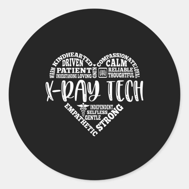 X-ray tech, Xray technologist Classic Round Sticker (Front)