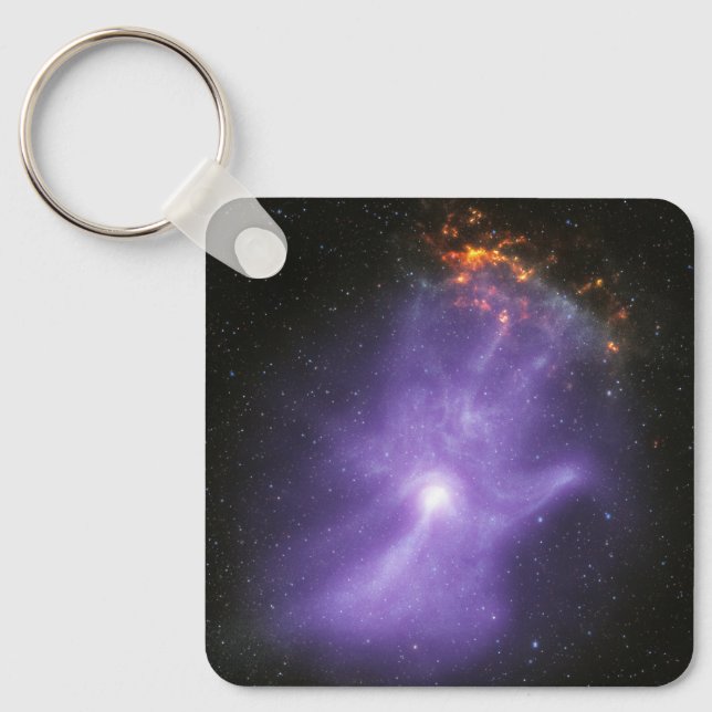 X-Ray Telescopes Ghostly Cosmic Hand Keychain (Front)