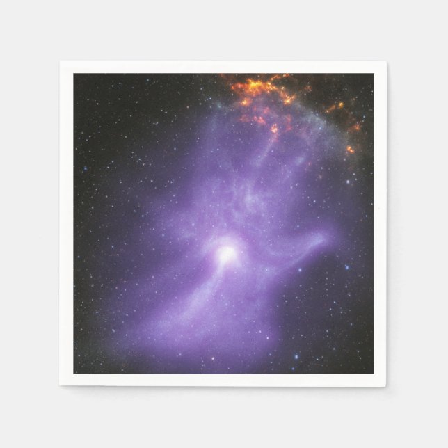 X-Ray Telescopes Ghostly Cosmic Hand Napkin (Front)