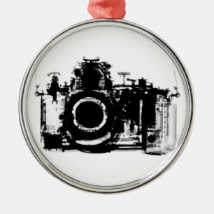 X-RAY VISION CAMERA - BLACK & WHITE METAL ORNAMENT