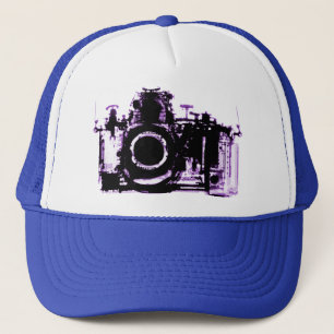 X-RAY VISION CAMERA - PURPLE TRUCKER HAT