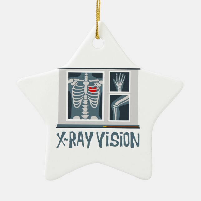 X-Ray Vision Ceramic Ornament (Front)
