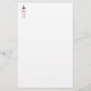 X-Ray Vision Single Skeleton White Red Stationery