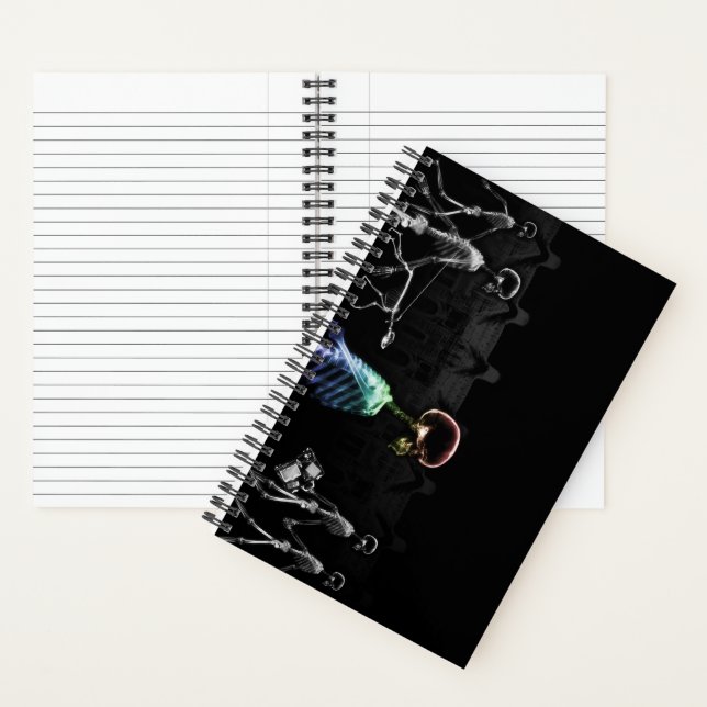 X-Ray Vision Skeleton City Scene  Notebook (Inside)