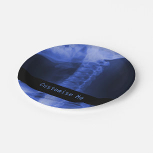 X-Rayed 2 Electromagnetic Blue Paper Plate