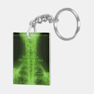 X-rayed 3 - Radioactive Green Keychain