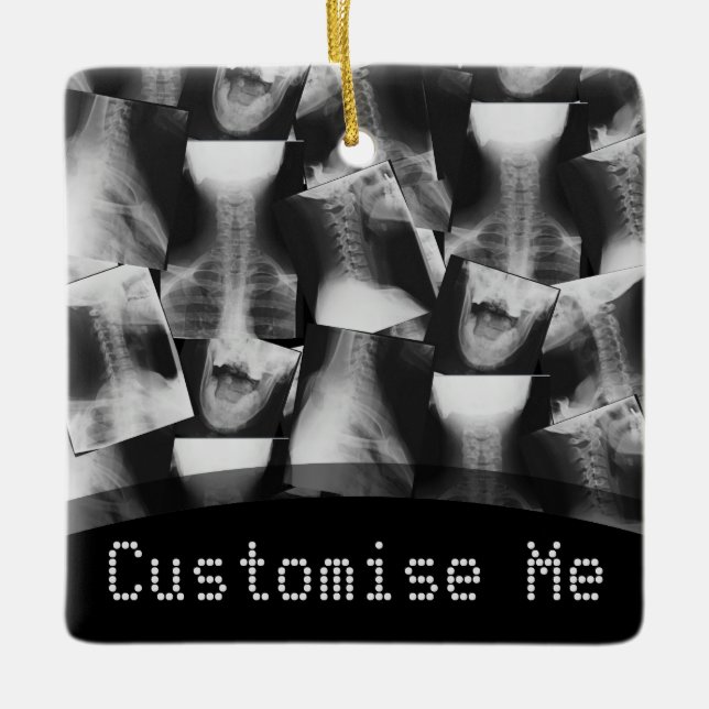 X-Rayed Original Ceramic Ornament (Front)