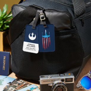X-Wing Flying Stripes Luggage Tag